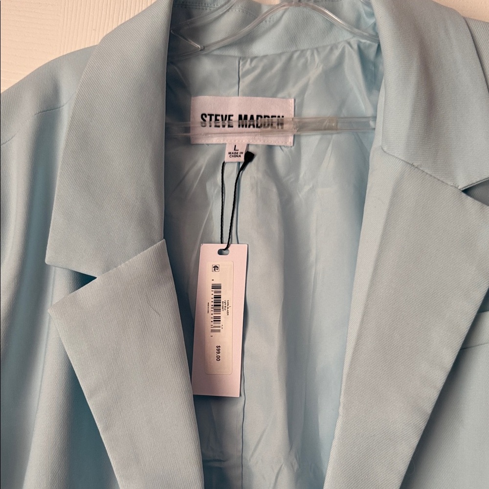 Steve Madden Light Blue Women's Jacket size L